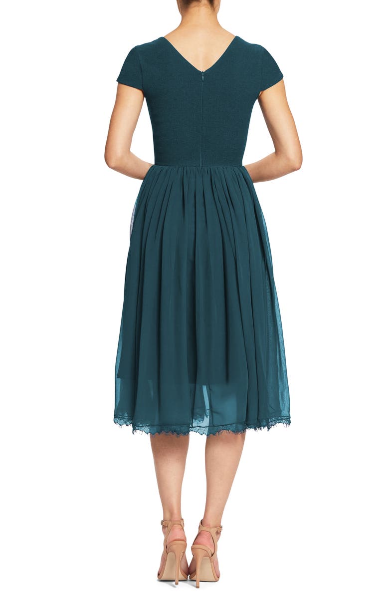 Corey Chiffon Fit & Flare Cocktail Dress