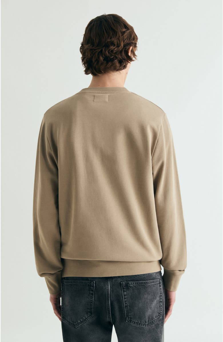 Scalpers Contrast embroidered sweatshirt, Alternate, color, Darkcamel