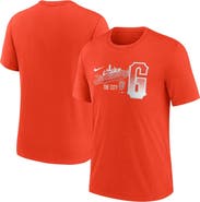 Nike Men's Nike Orange San Francisco Giants City Connect Tri-Blend T-Shirt