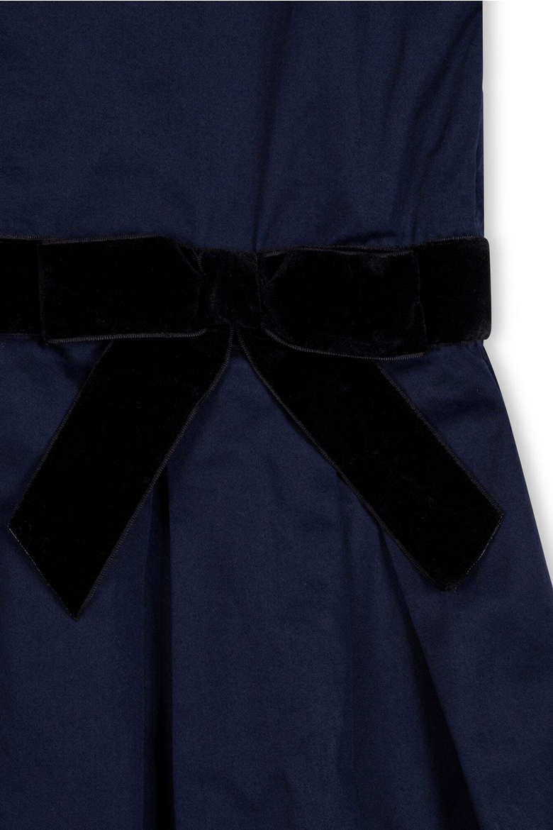 Kids' Organic Peter Pan Collar Party Dress, Alternate, color, Navy