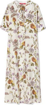 Marina Rinaldi Otto Floral Crepe Dress