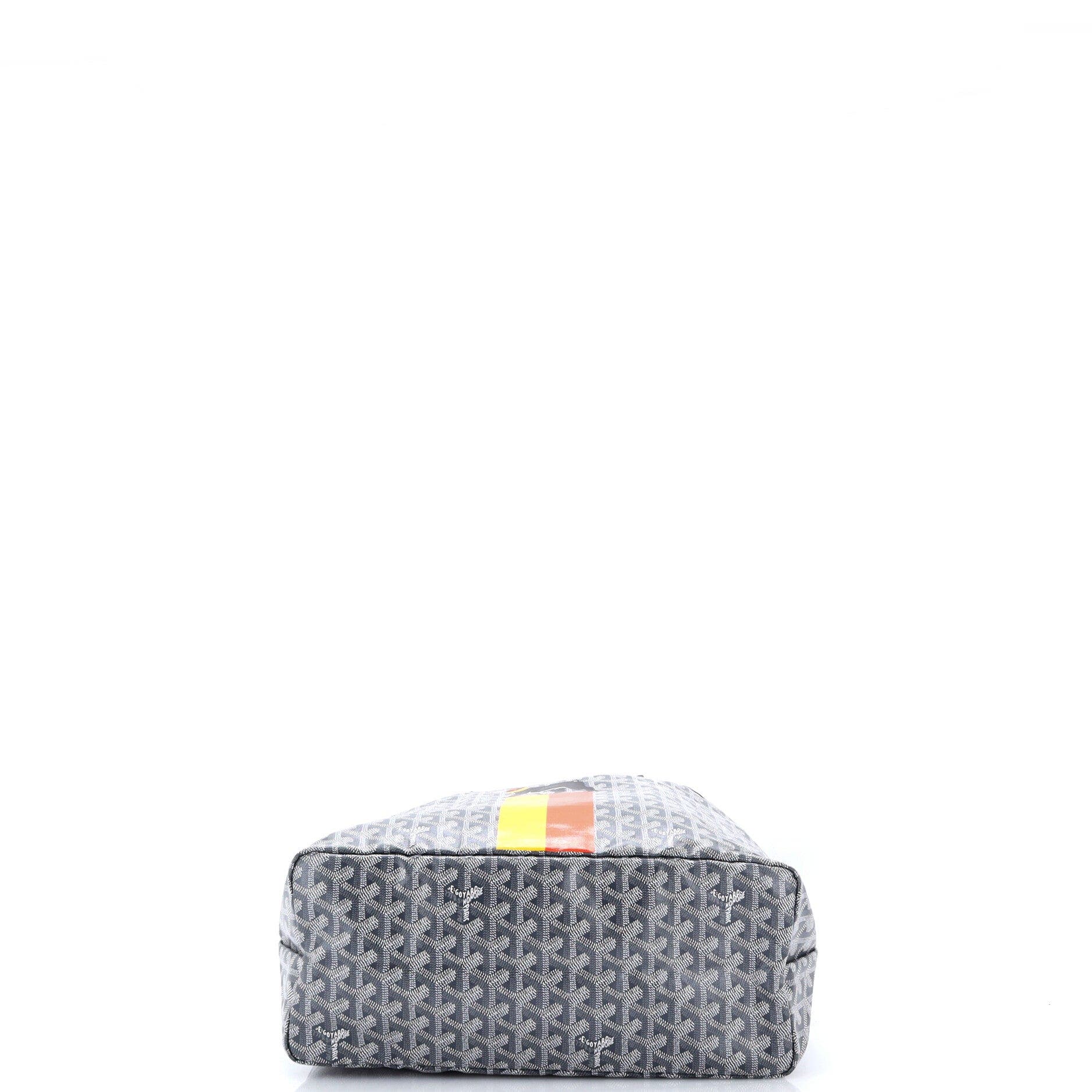 Saint Louis Tote Printed Coated Canvas PM, Alternate, color, Grey