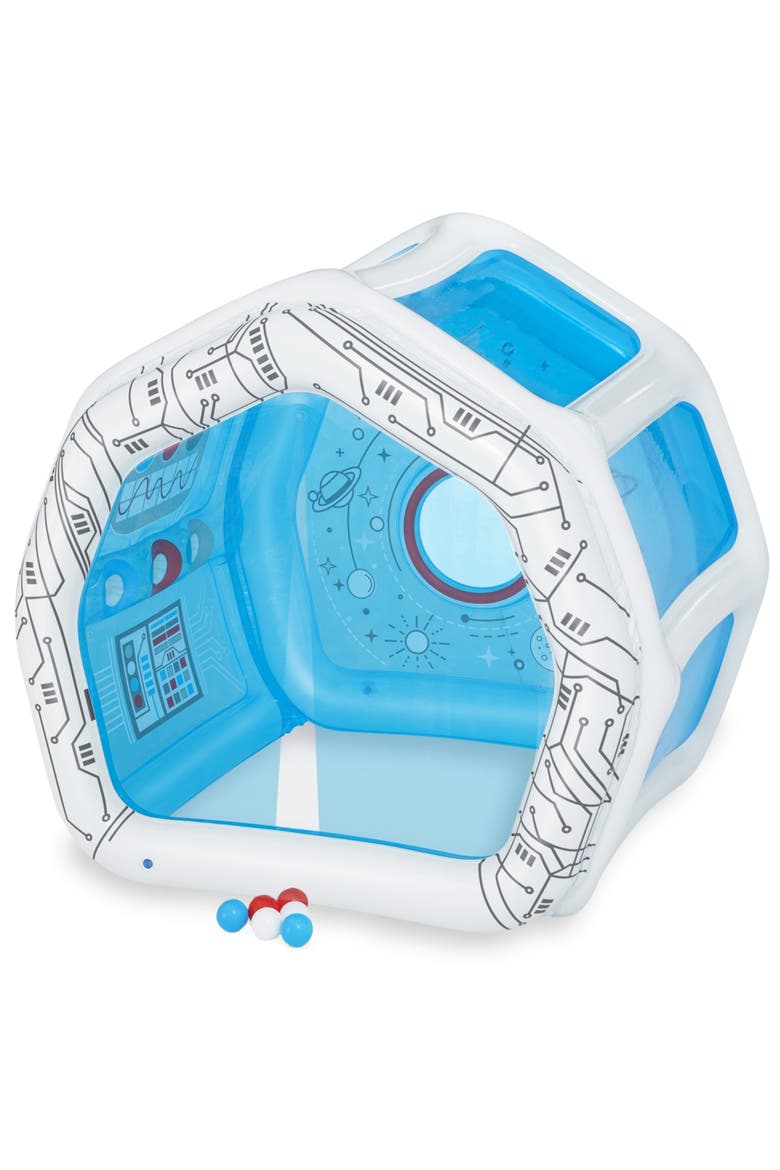 Space Station Exploration Kids Inflatable Playhouse, Main, color, Multicolored