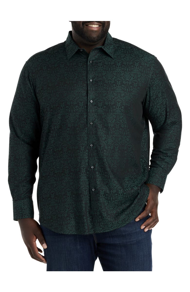 Robert Graham DXL Big & Tall Luther Tonal Sport Shirt, Alternate, color, 