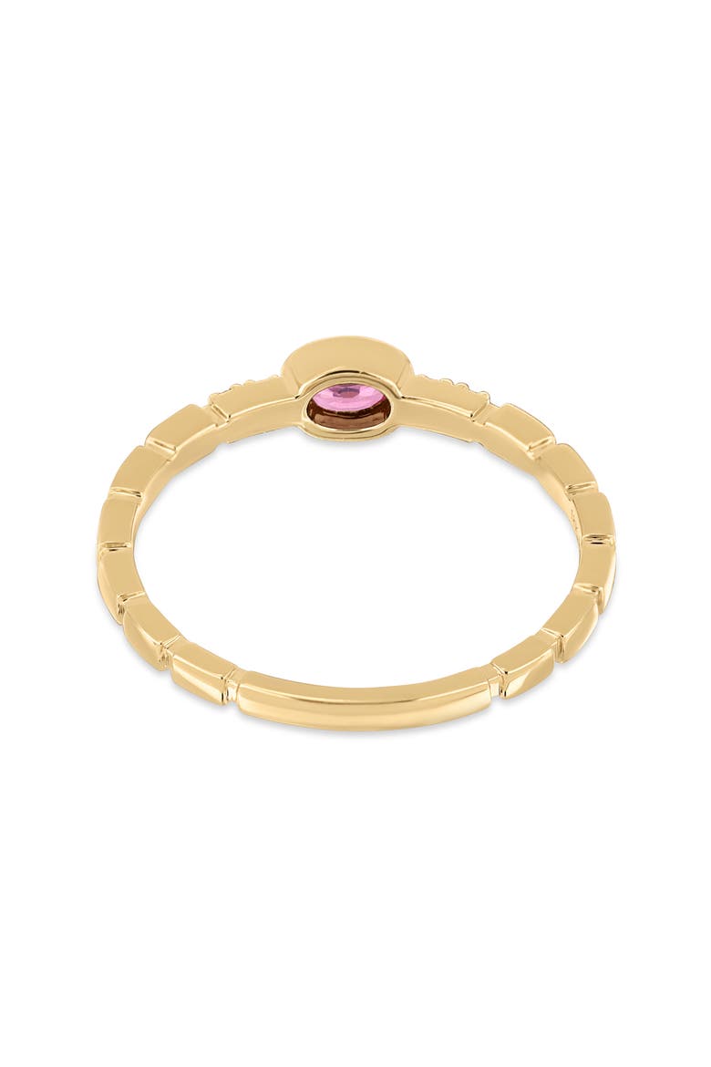 18K Gold El Mar Gemstone and Natural Diamond Stackable Ring, Alternate, color, 18K YELLOW GOLD/DIAMOND/RUBY