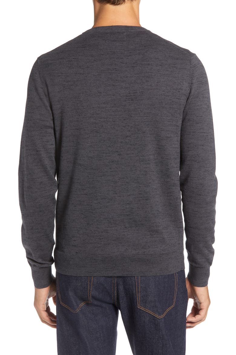 Regular Fit Crewneck Sweater, Alternate, color, GREY DARK CHARCOAL HEATHER