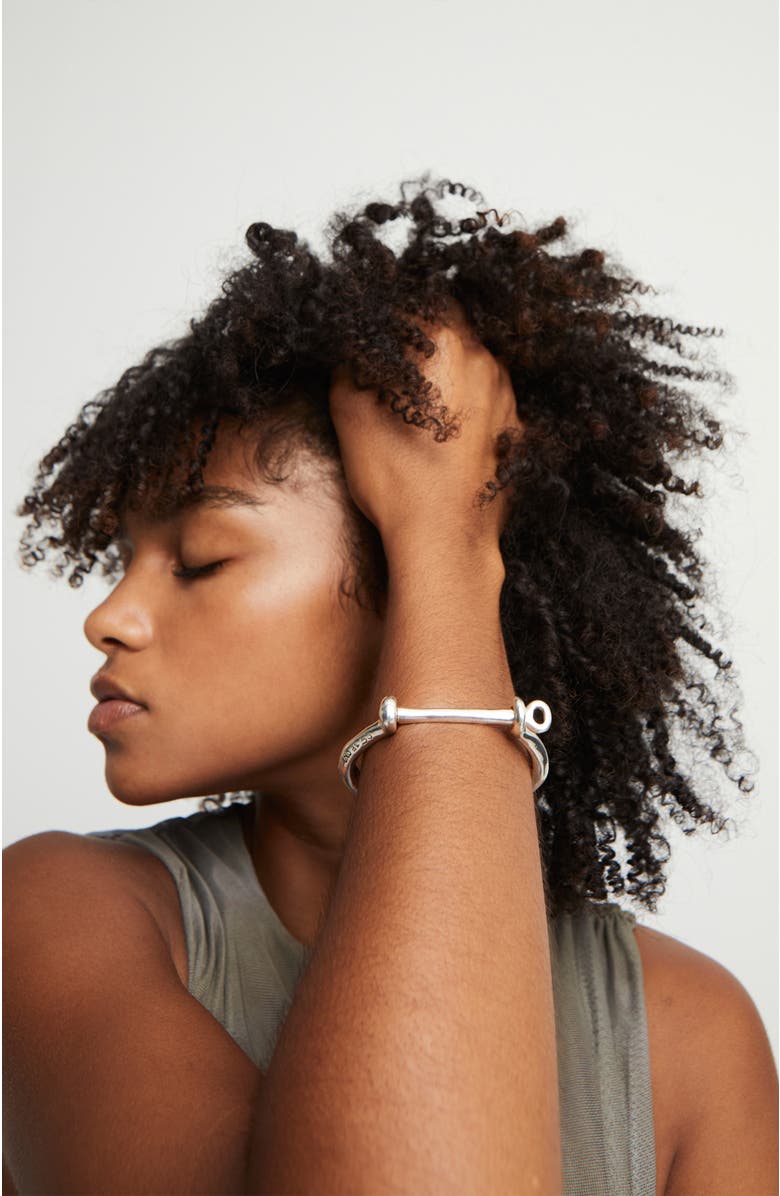 UNODE50 Minimalist Bangle Bracelet, Alternate, color, Silver