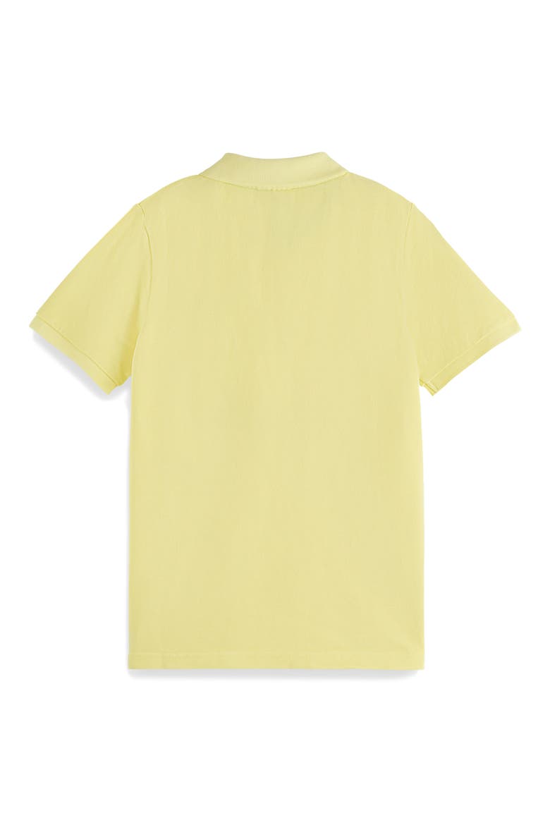 Kids' Cotton Piqué Polo, Alternate, color, 7653 SORBET YELLOW