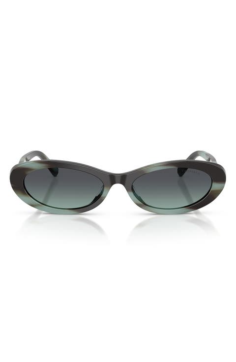 56mm Oval Sunglasses