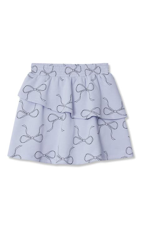 Girls Tiered Fleece Skort