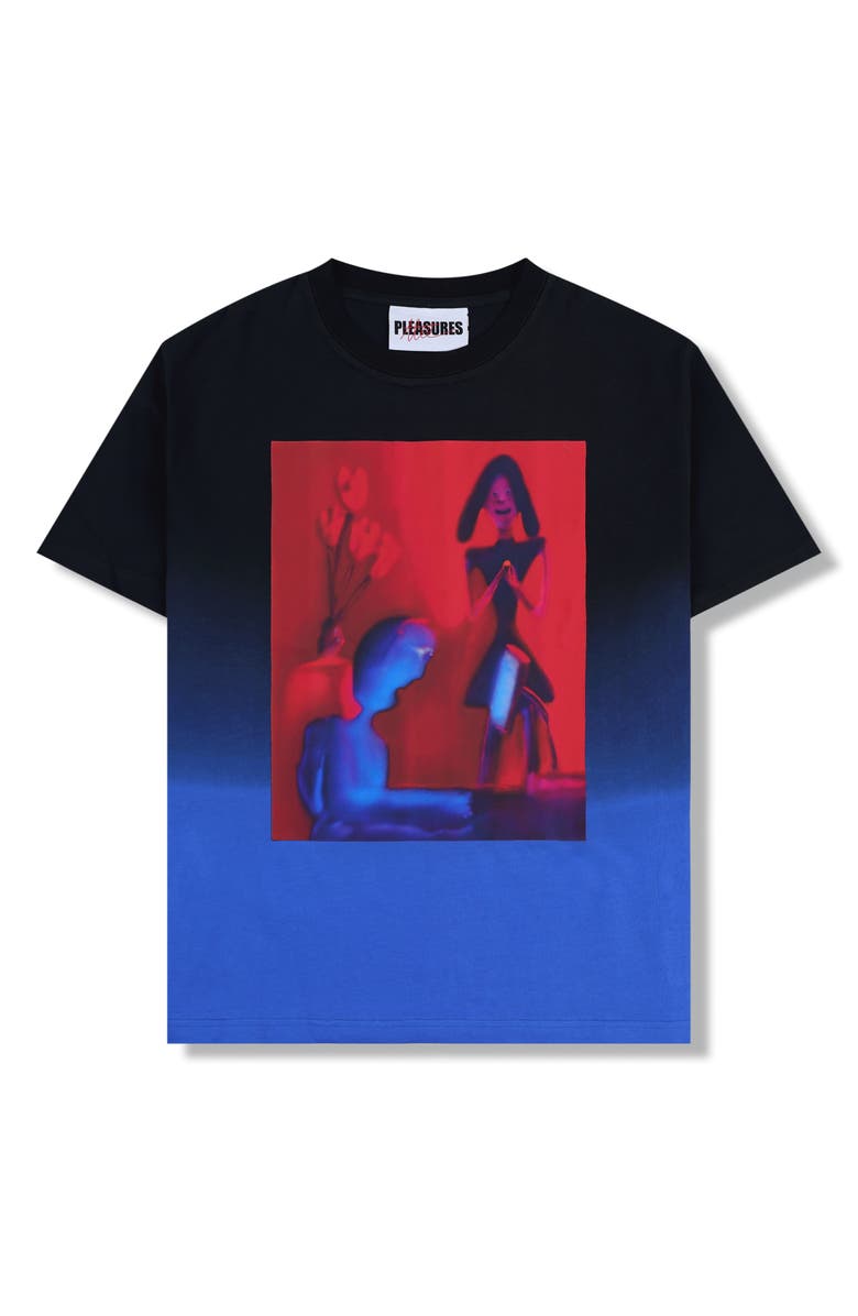 PLEASURES Ombré Cotton Graphic T-Shirt, Alternate, color, 