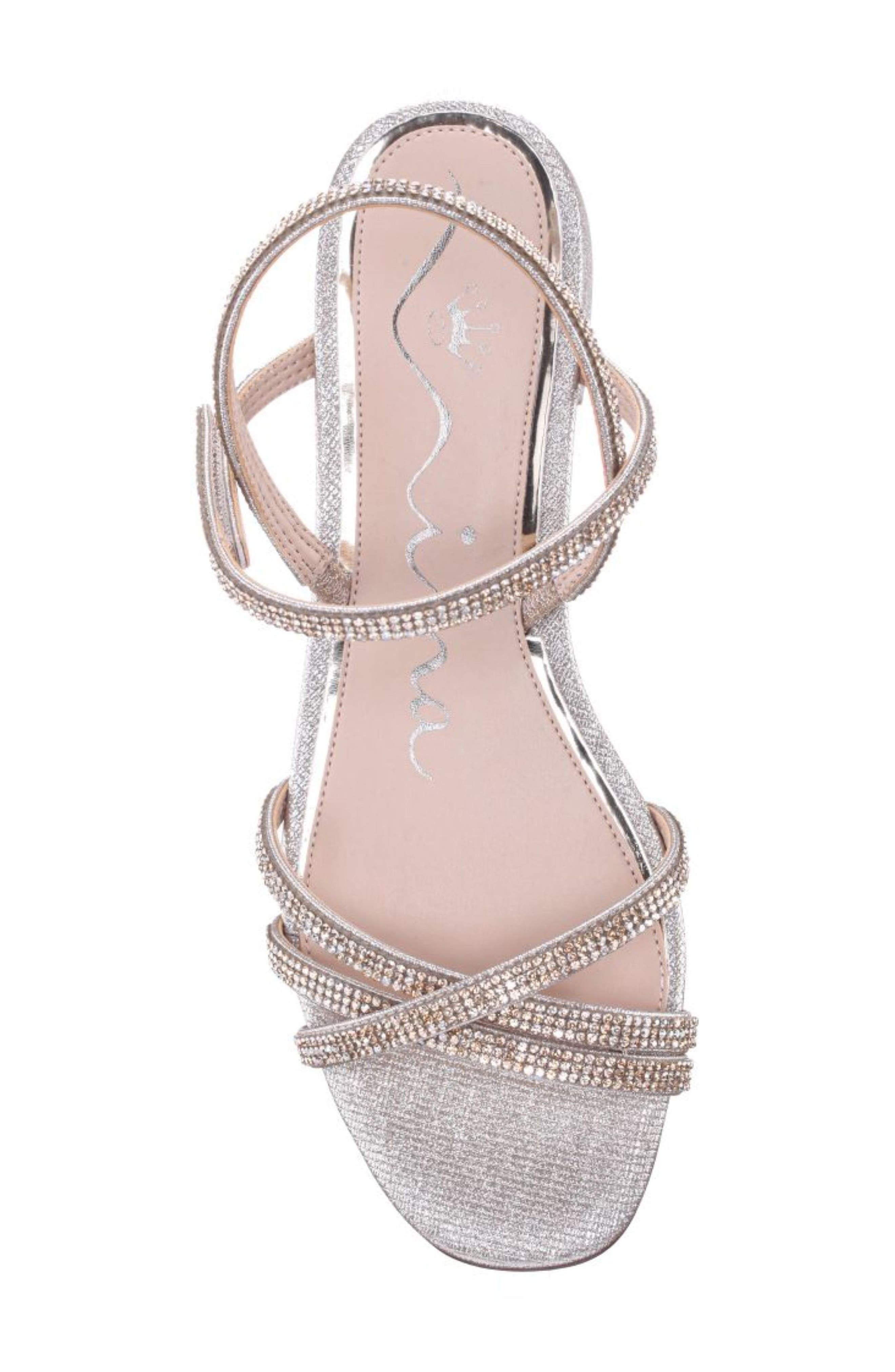 Nina Sonja Slingback Sandal, Alternate, color, Silver