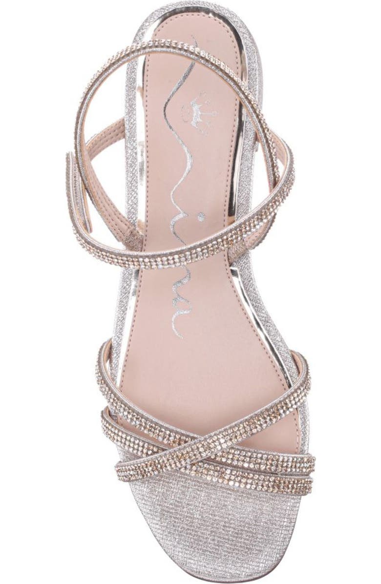 Nina Sonja Slingback Sandal, Alternate, color, Silver