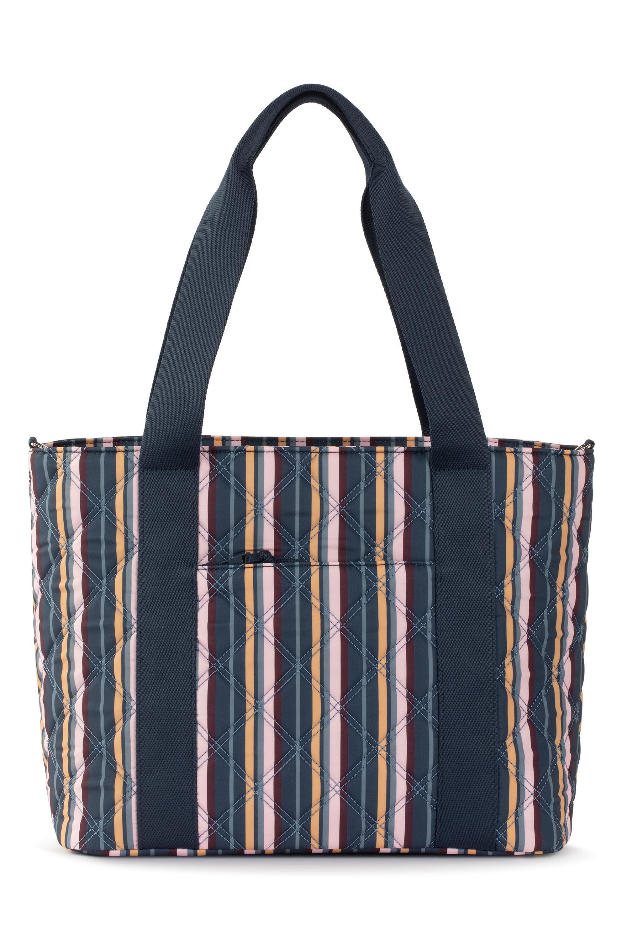 Sakroots Arlo Large Tote Bag - Quilted in Vibrant Multi Diamond Quilted 