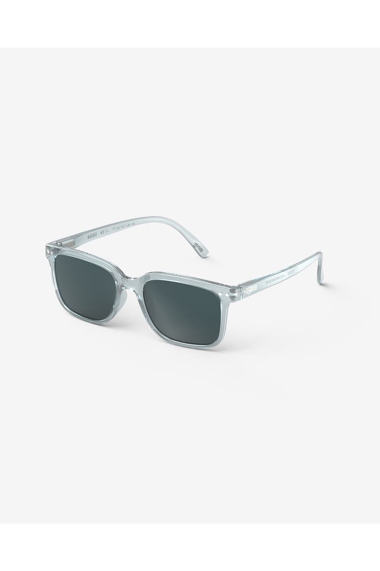 #L 54mm Rectangular Sunglasses, Alternate, color, Frozen Blue