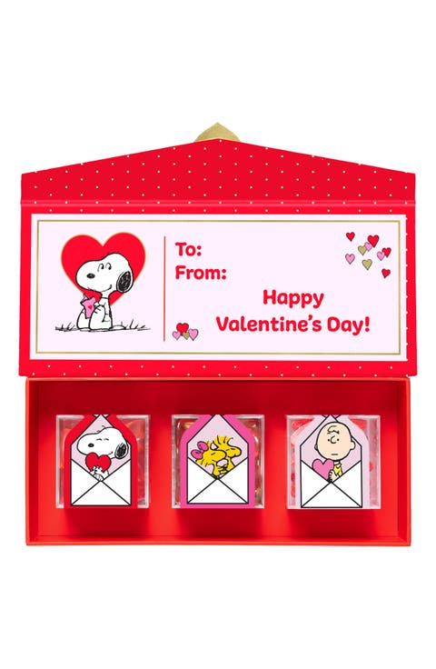 x Peanuts™ Love Mail 3-Piece Candy Cube Bento Box