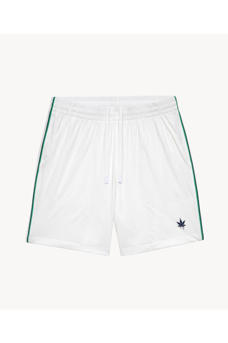 7" Tipped Peak Performance Short, Main, color, White Green Navy