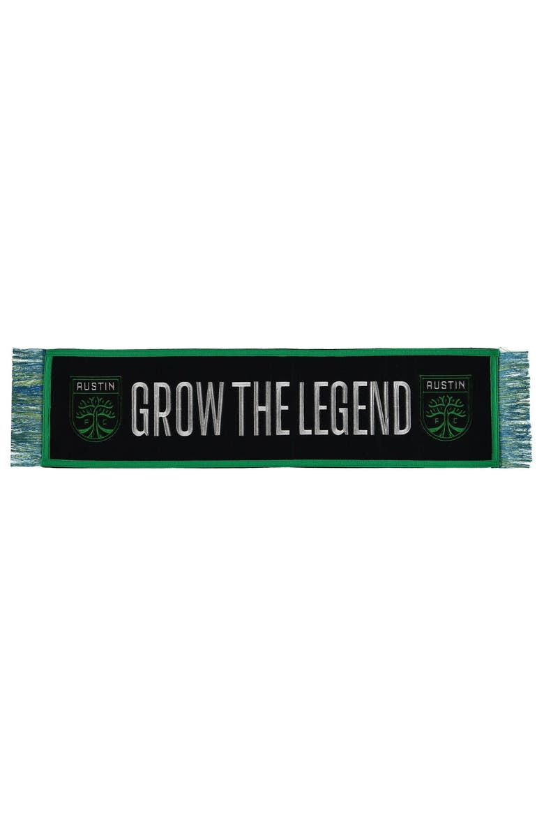 Austin FC 30.5'' x 8'' Heritage Scarf Banner, Main, color, Black