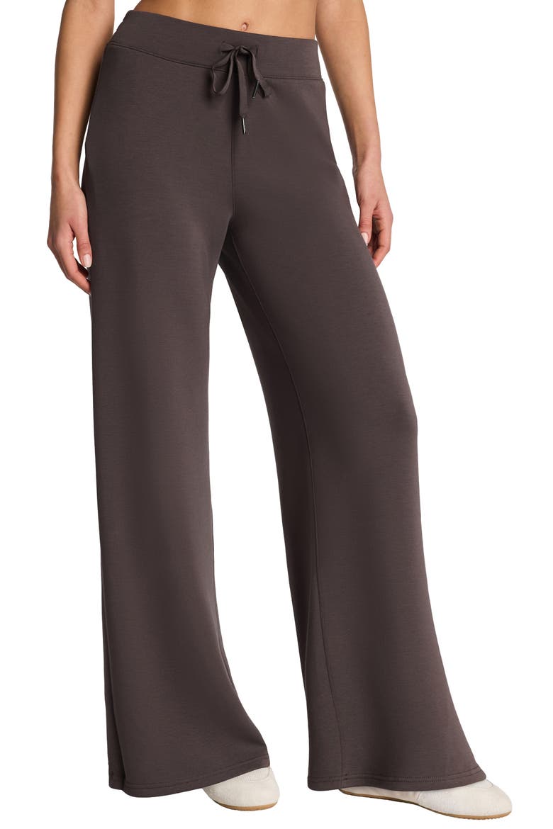 AirEssentials® Pull-On Wide Leg Pants, Main, color, DARK CACAO