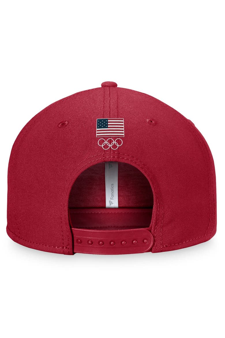 Men's Fanatics Branded Red Team USA Adjustable Hat, Alternate, color, Red