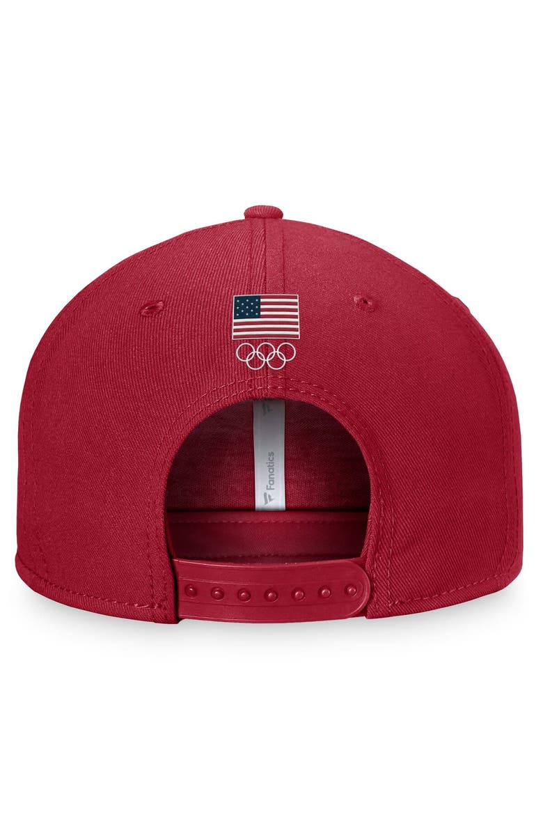 FANATICS Men's Fanatics Branded Red Team USA Adjustable Hat, Alternate, color,