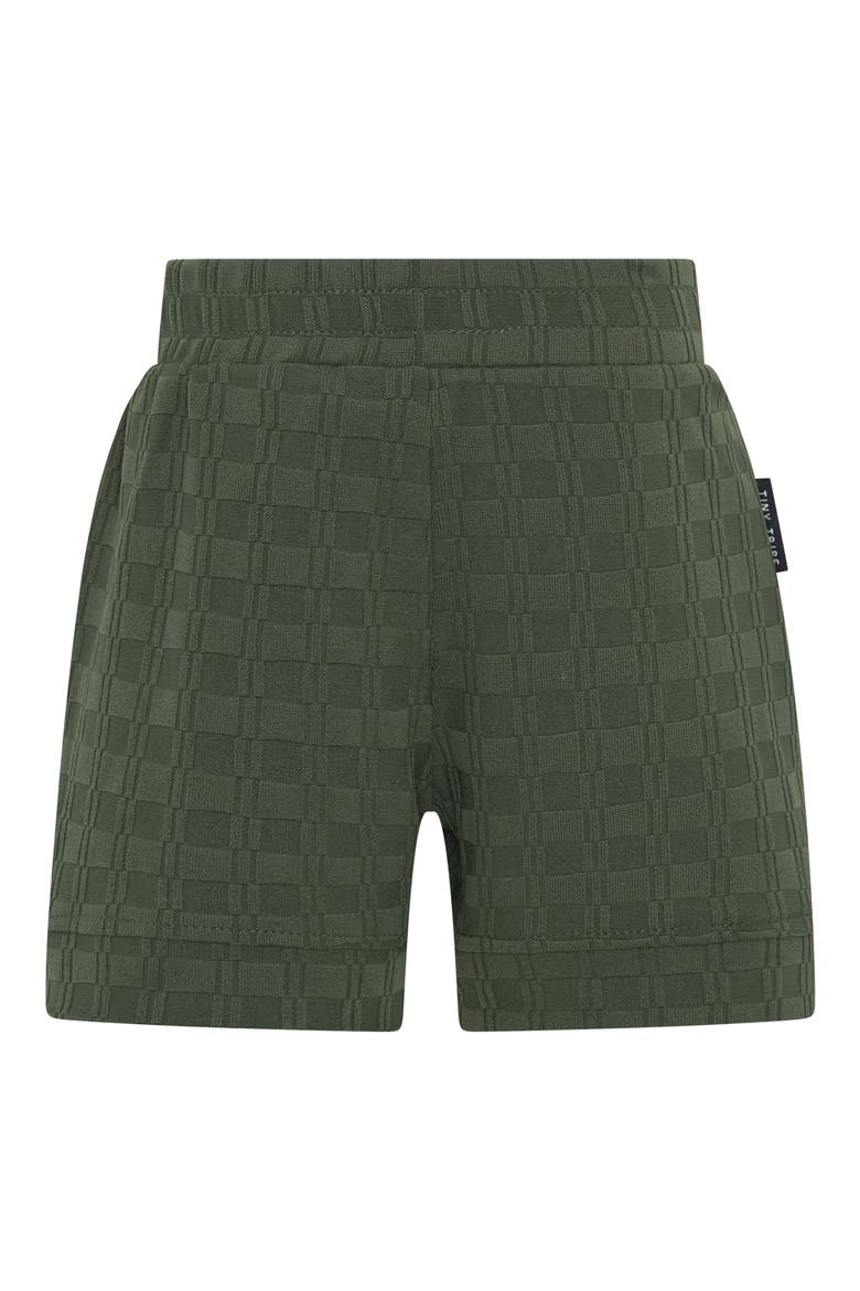 Checkerboard Jacquard Knit Shorts, Alternate, color, OLIVE