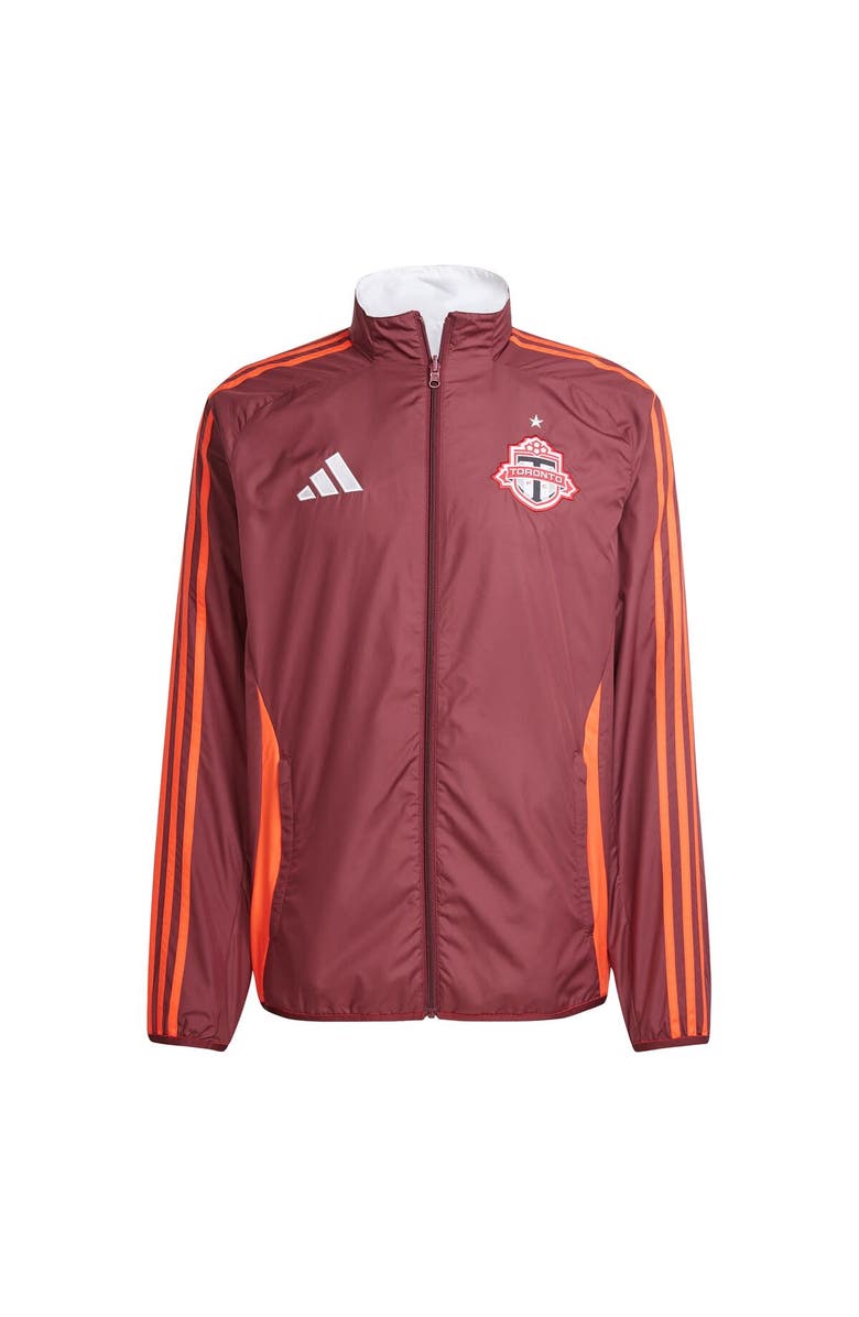 adidas Men's adidas Red/White Toronto FC 2025 Anthem Reversible Full-Zip Jacket, Alternate, color, Red
