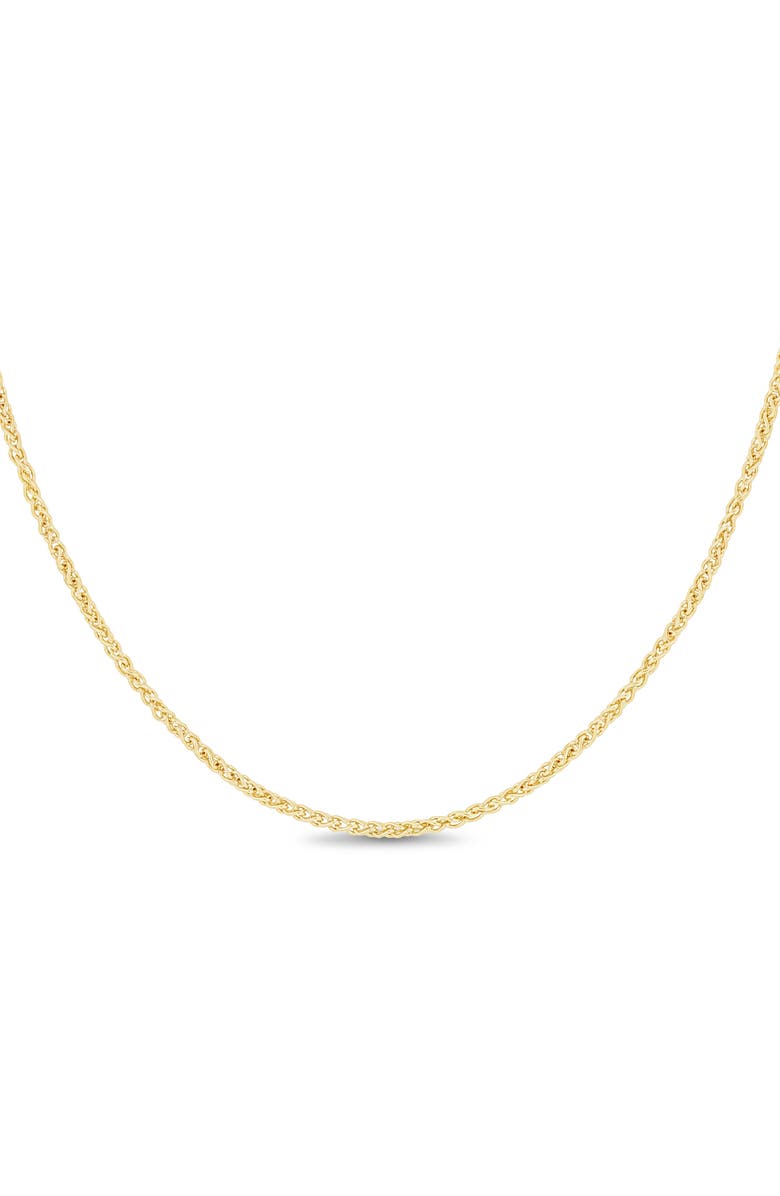 Bony Levy 14K Gold Wheat Chain Necklace, Alternate, color, 14Ky