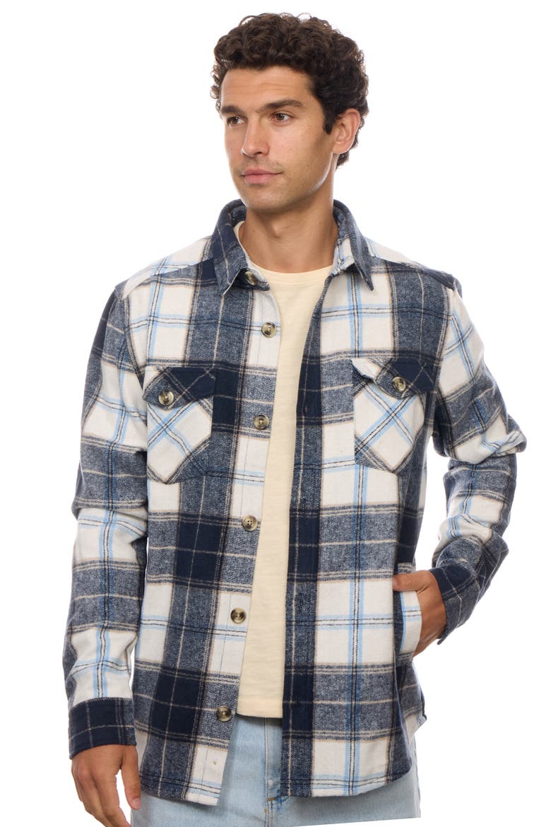 Heavyweight Shirt Jacket, Alternate, color, NAVY