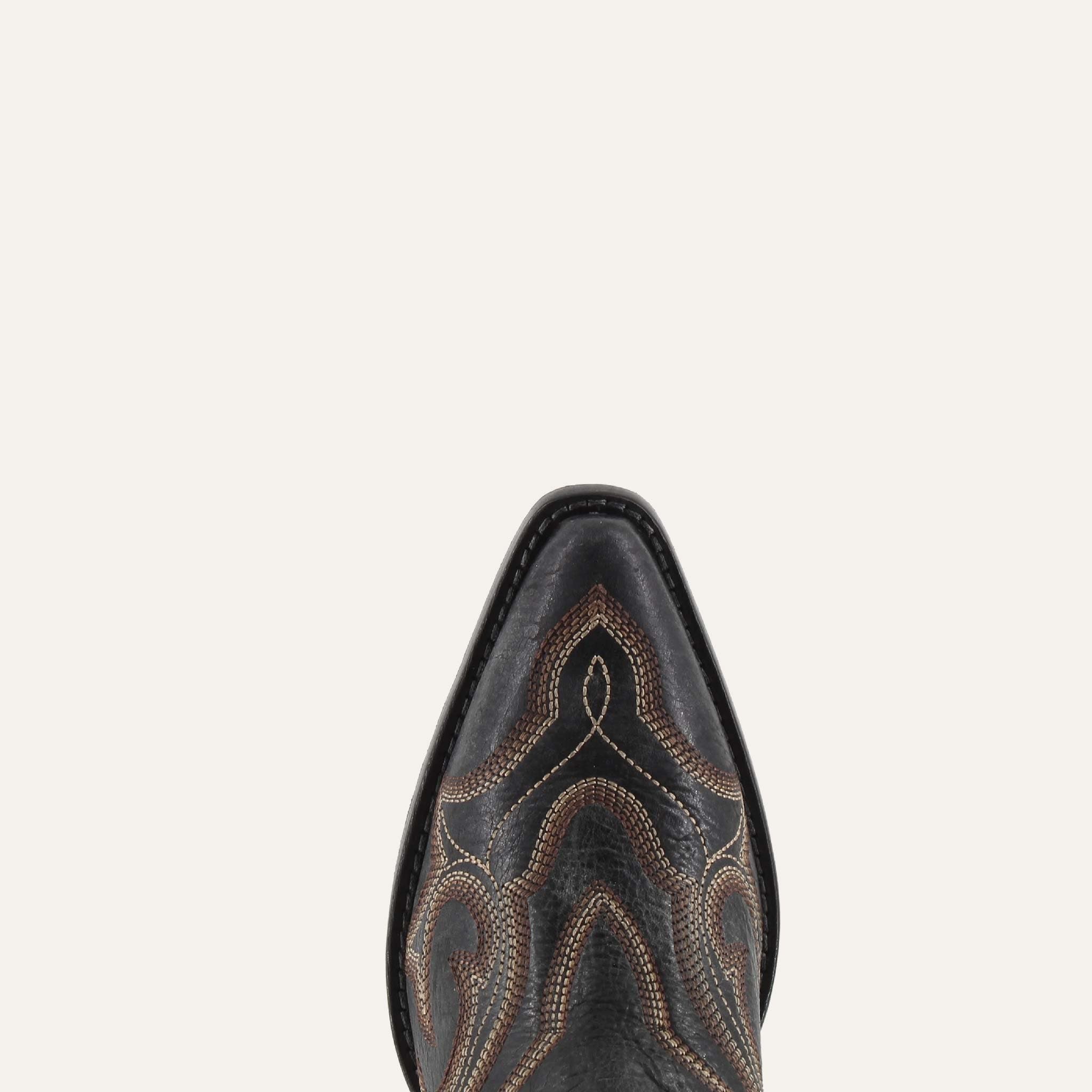 Buck & Brana Olivia Leather Boots, Alternate, color, Black