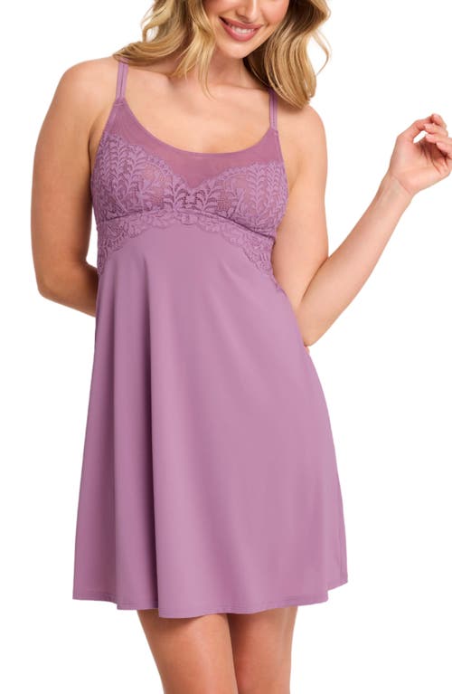 Montelle Intimates Berry Garden Chemise In Berry Glaze