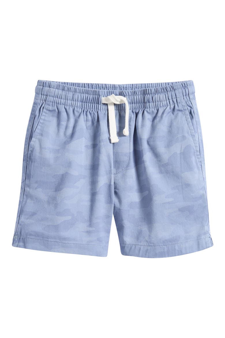 Kids' Drawstring Stretch Twill Chino Shorts, Main, color, SUMMER CAMO