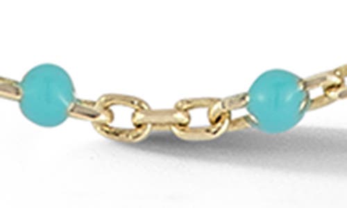 Ember Fine Jewelry 14k Gold Enamel Station Double Layer Necklace In Gold