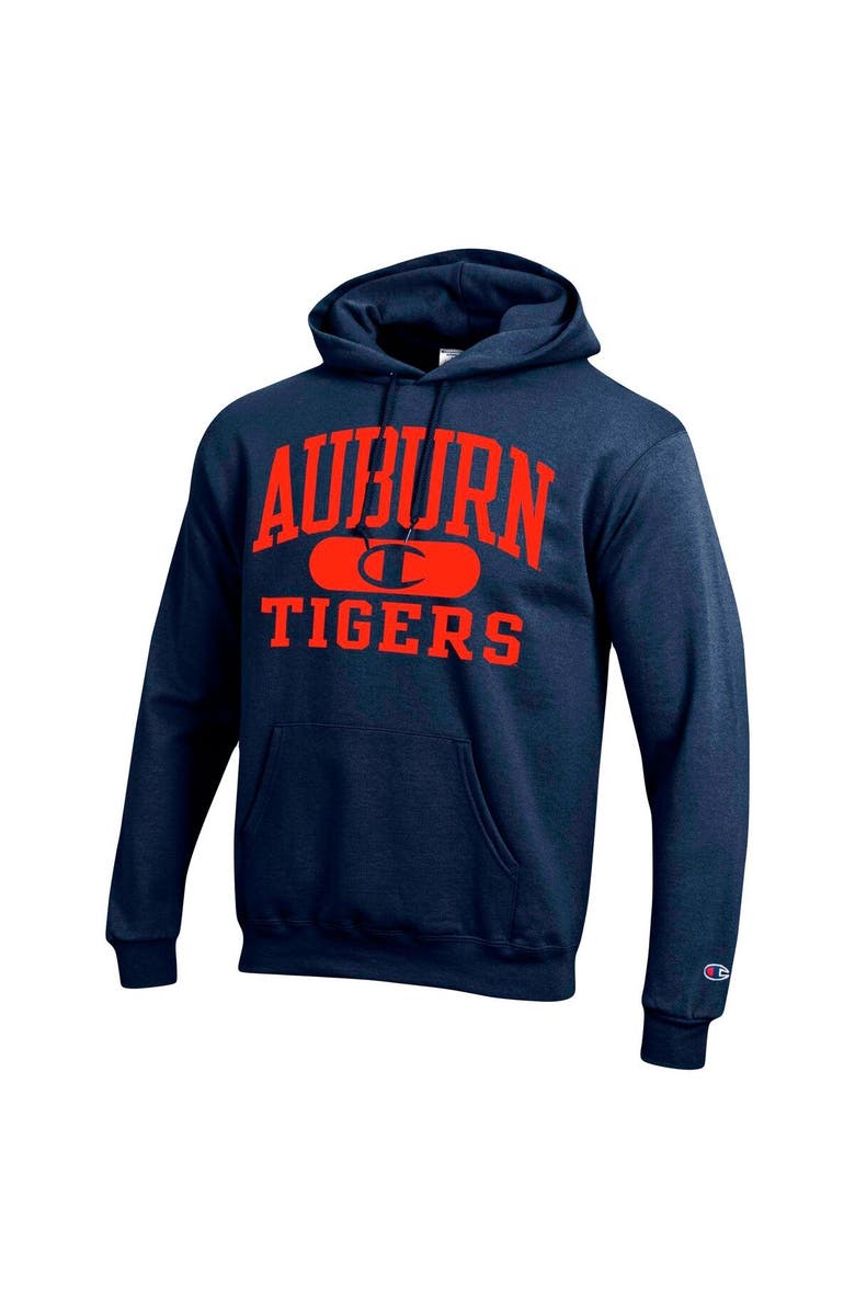 Champion Men's Champion Navy Auburn Tigers Arch Pill Pullover Hoodie, Alternate, color,