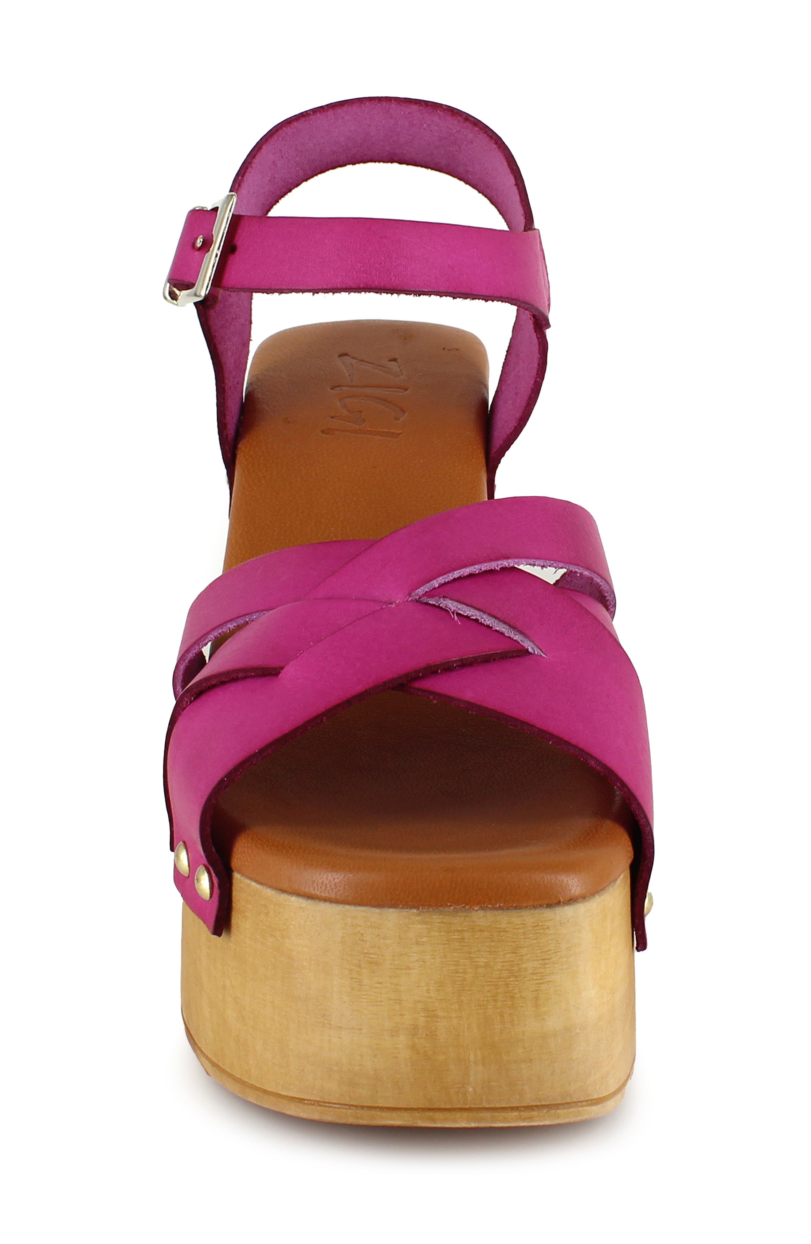 Marcy Platform Sandal, Alternate, color, FUSCHA LTH