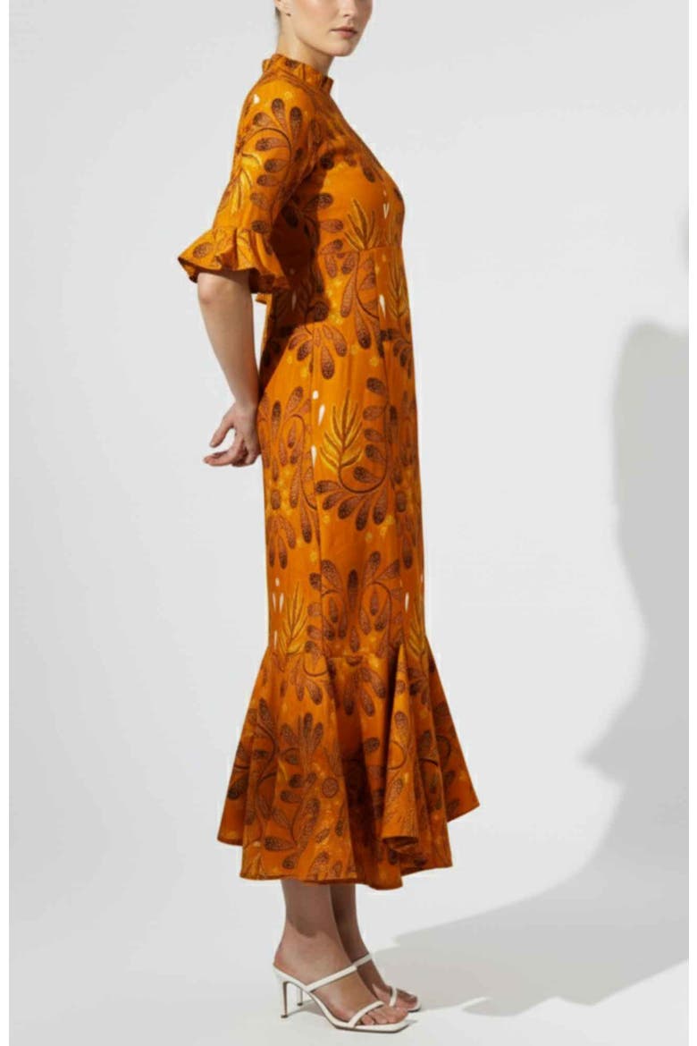 Tiwa Dress, Alternate, color, Mustard