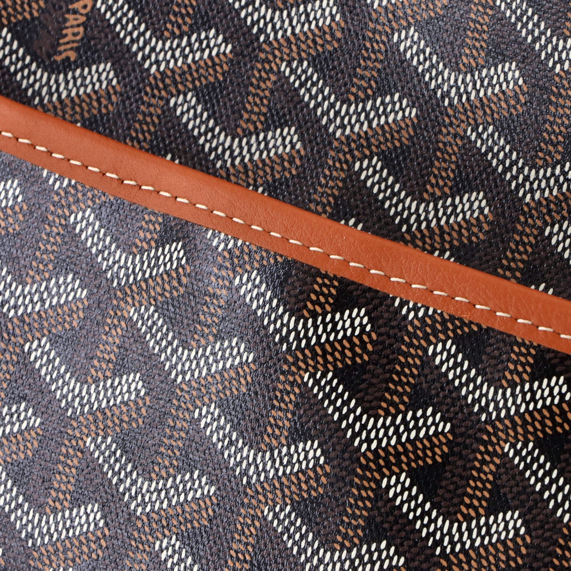 Pre-Owned Goyard Jouvence Toiletry Pouch Coated Canvas GM, Alternate, color, Black