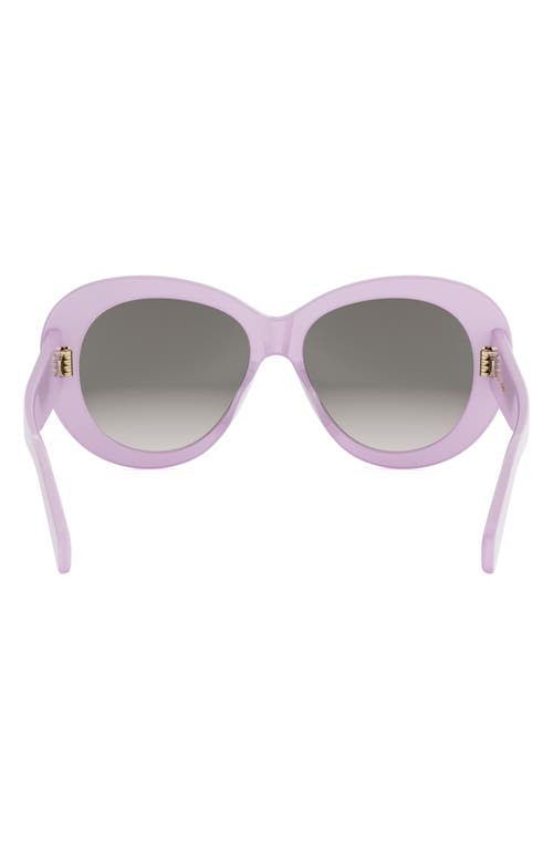 Celine Triomphe Logo Oval Acetate Sunglasses