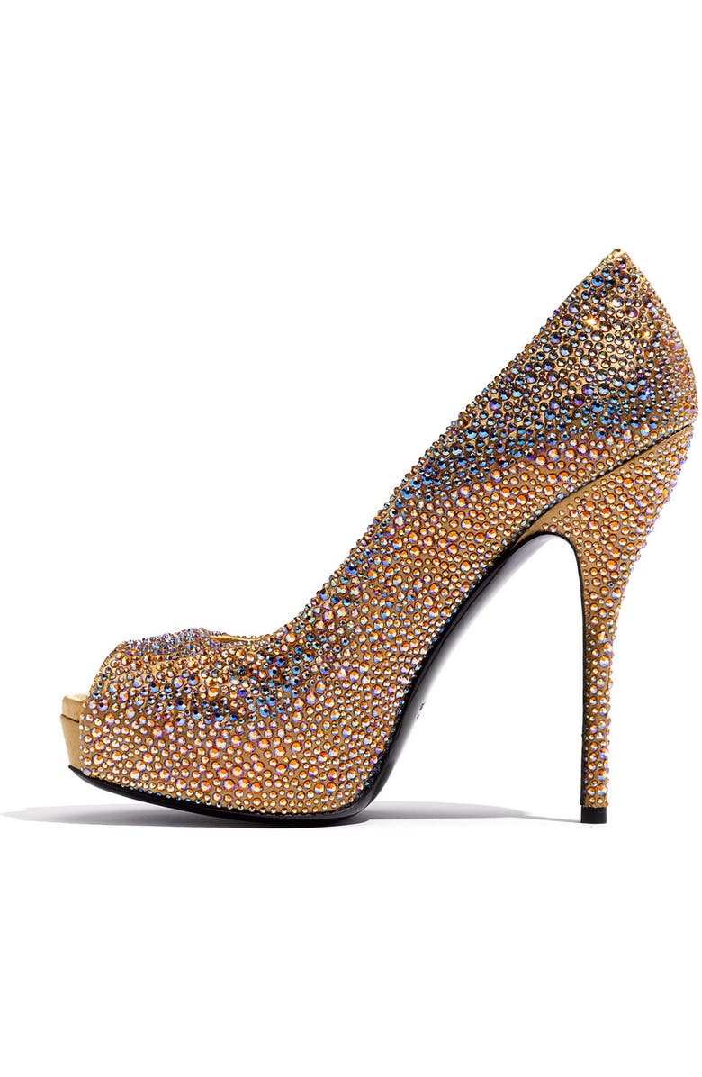 Gucci 'Sofia' Crystal Embellished Platform Pump, Alternate, color,