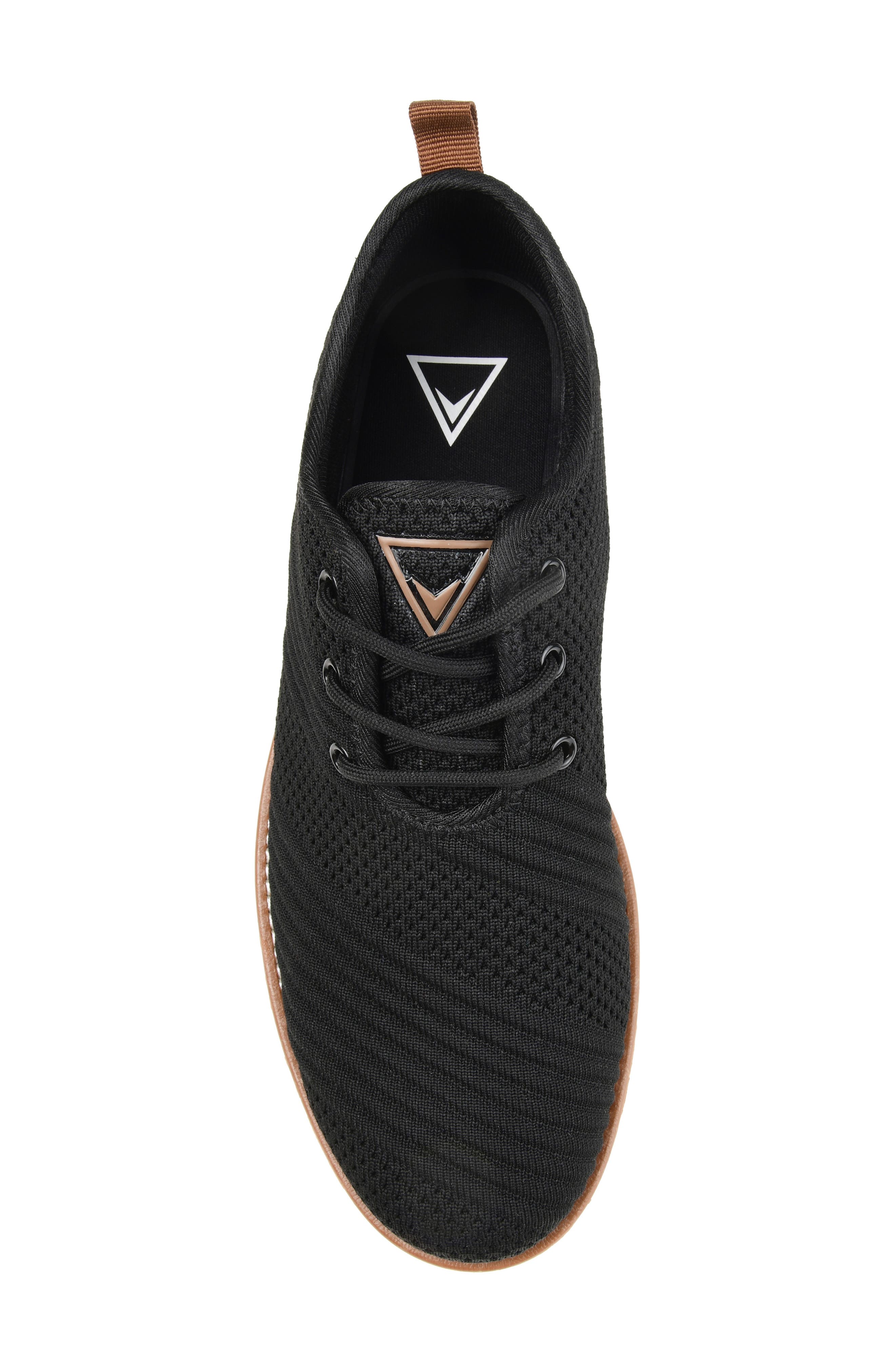 VANCE CO Novak Knit Derby Sneaker - Wide Width, Alternate, color, Black