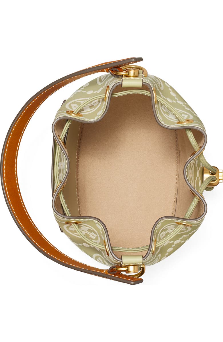 Tory Burch T Monogram Embossed Leather Bucket Bag, Alternate, color,