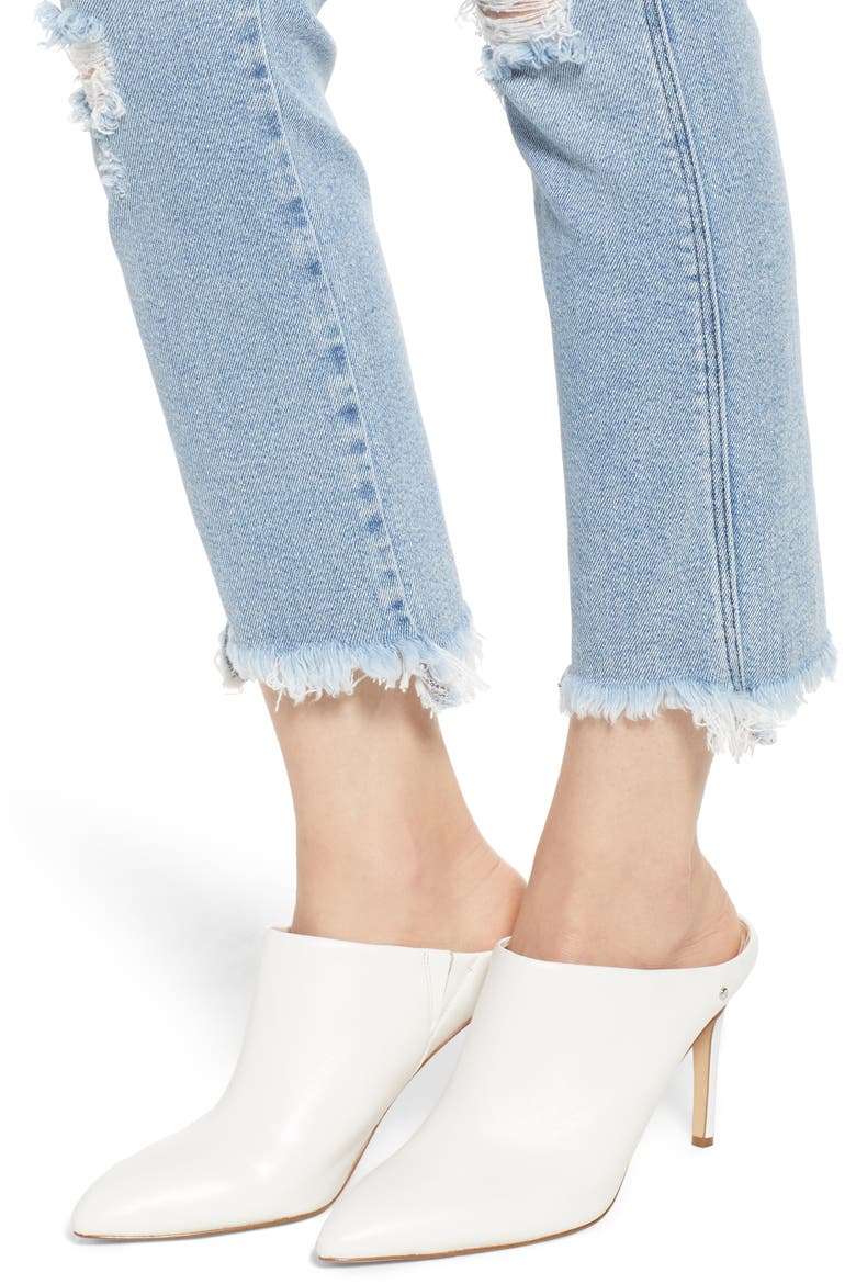 Valetta High Waist Crop Straight Leg Jeans, Alternate, color, ELSA