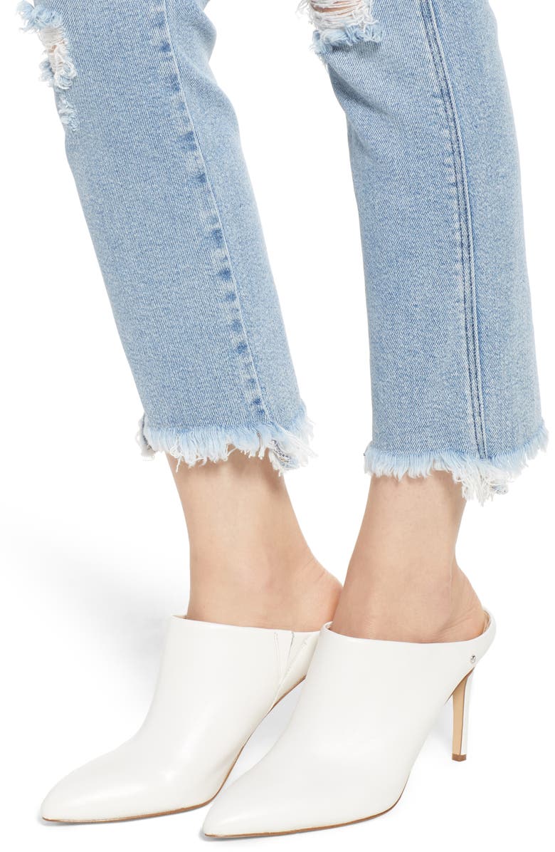 McGuire Valetta High Waist Crop Straight Leg Jeans, Alternate, color, 