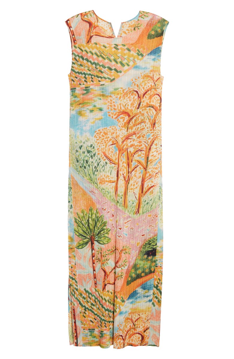 Pleats Please Issey Miyake Promenade Pleated Dress, Alternate, color, 