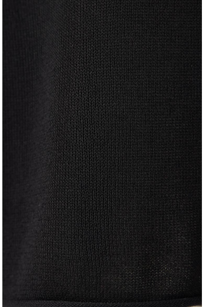 Semi-Transparent Fine Knit Sweater, Alternate, color, BLACK