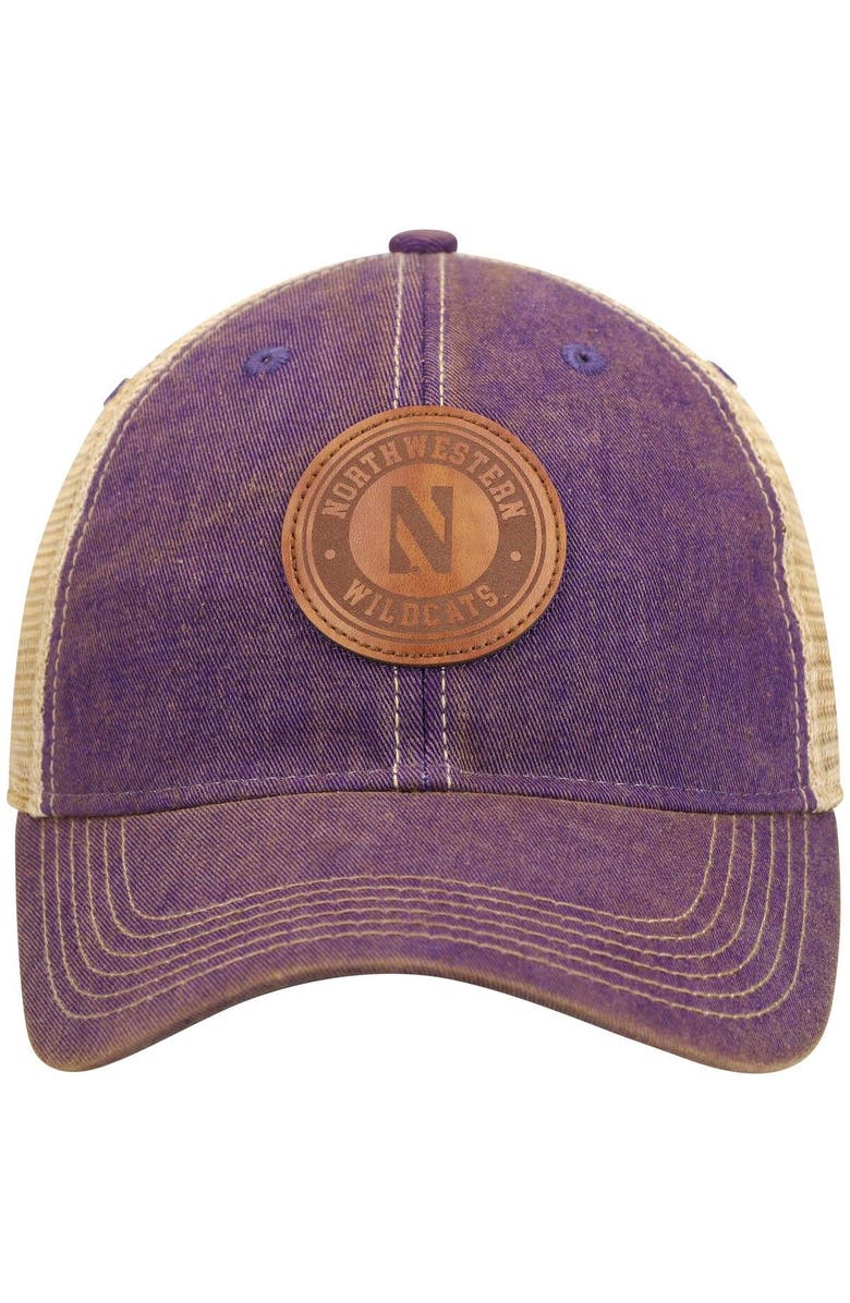 LEGACY ATHLETIC Men's Purple Northwestern Wildcats Target Old Favorite Trucker Snapback Hat, Alternate, color, Purple
