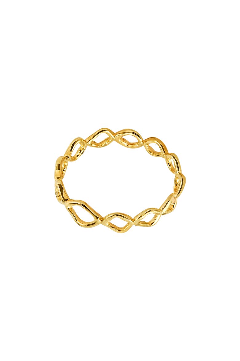 The Crossed Band Ring, Alternate, color, GOLD