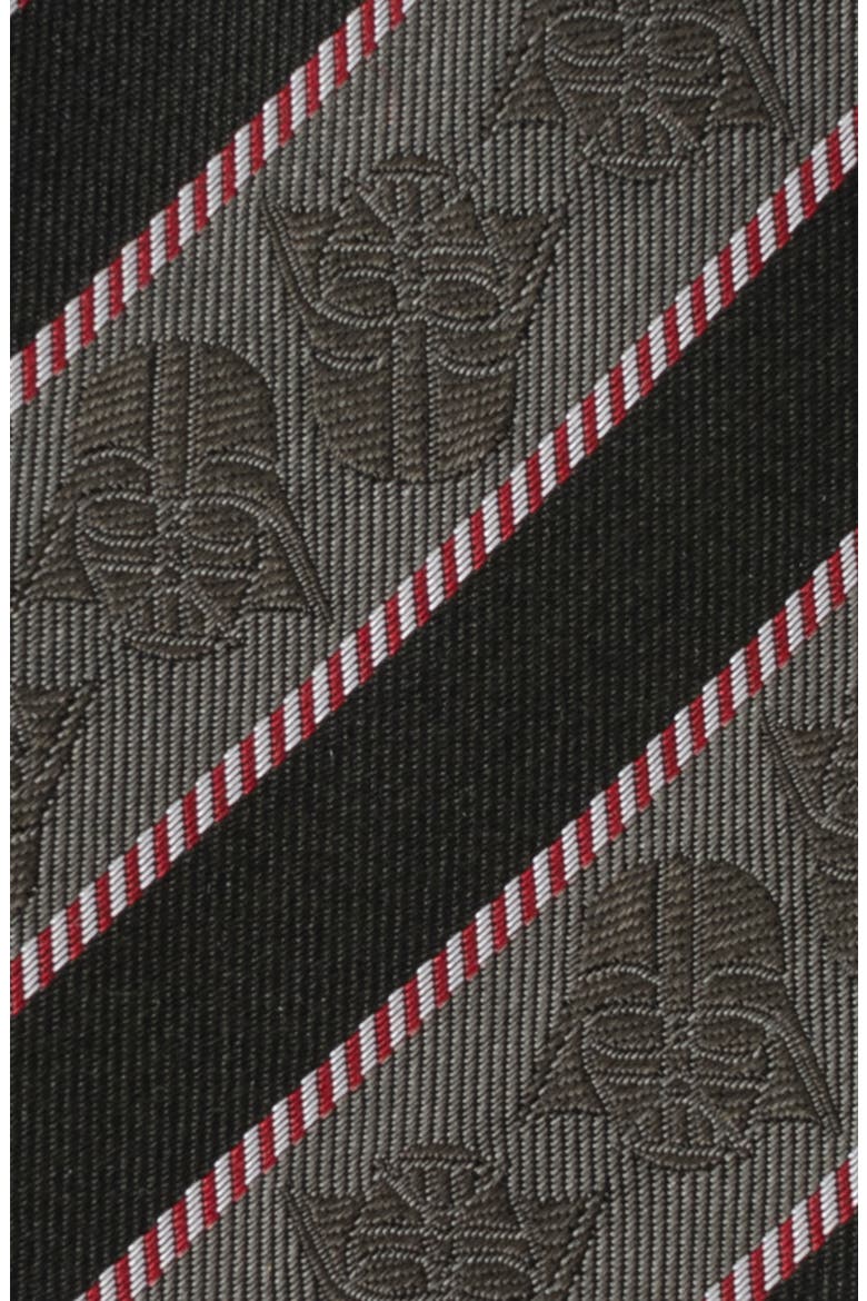 Vader Stripe Silk Blend Tie, Alternate, color, BLACK