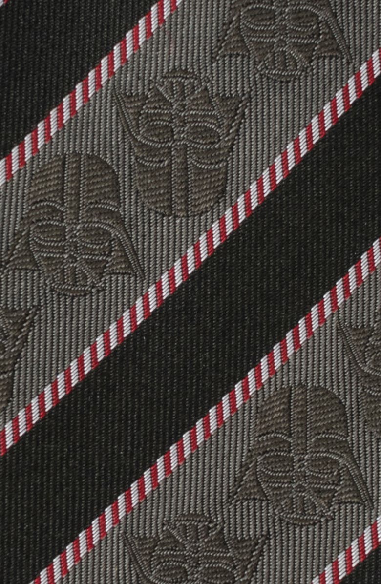 Cufflinks, Inc. Vader Stripe Silk Blend Tie, Alternate, color, Black