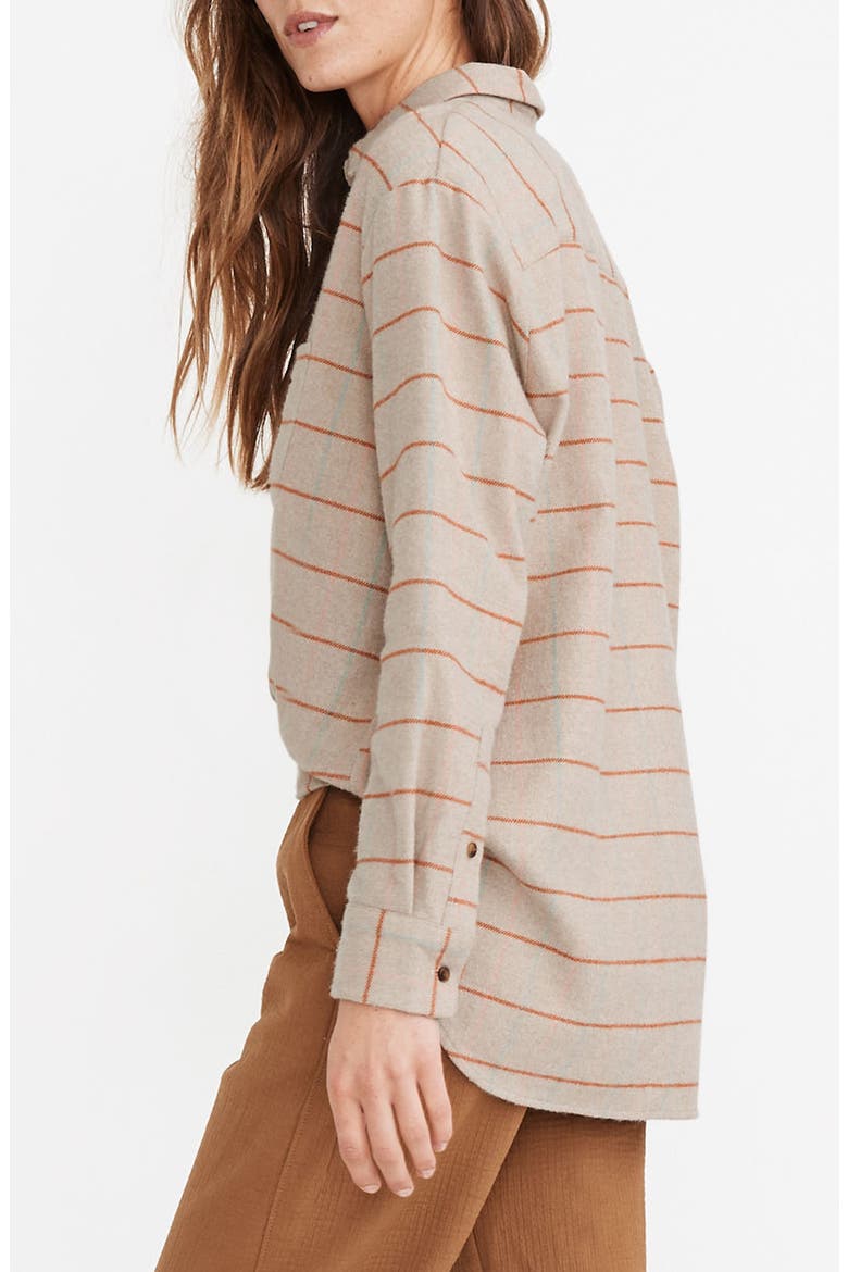 Keene Plaid Flannel Sunday Shirt, Alternate, color, PINK BLUE ORANGE